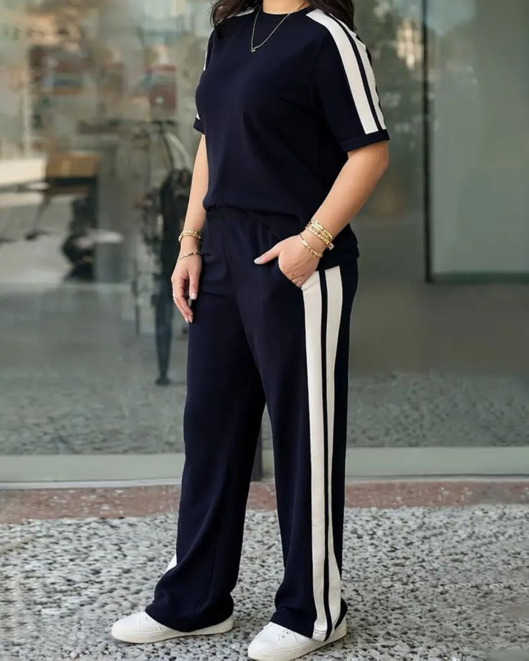 Adi Big Black White S26 Tracksuit-Summer (Copy)