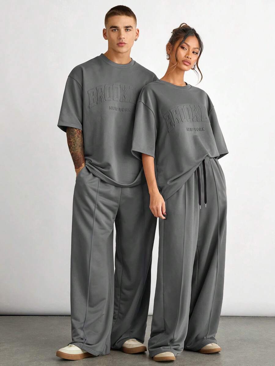 "Brooklyn Oversized Co-ord Set - Grey"