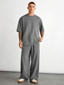 "Brooklyn Oversized Co-ord Set - Grey"