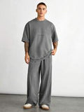 "Brooklyn Oversized Co-ord Set - Grey"