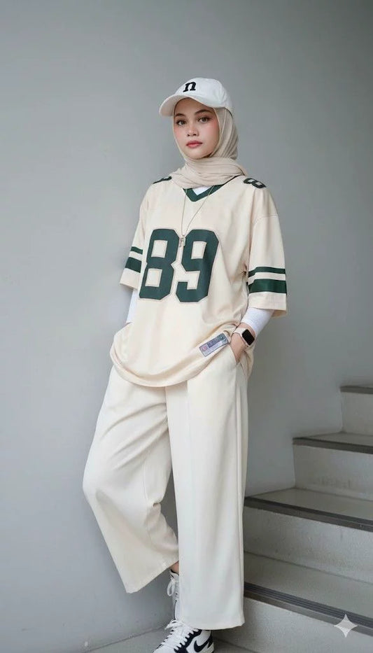 Casual Hijab Sportswear Two Piece Set